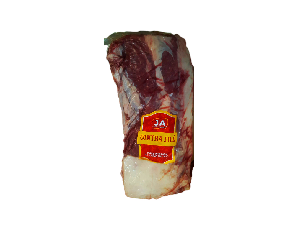 CONTRA FILÉ BOVINO RESFRIADO COM NOIX JORDANÉSIA 3 KG (CX 22 KG)